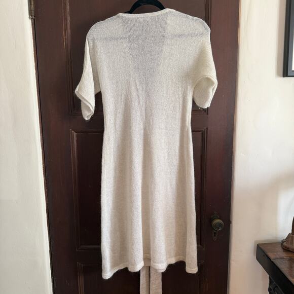 SISLEY Paris | Cream Mohair Blend Tie Waist Sweater Dress with sparkle | Small - Picture 8 of 8